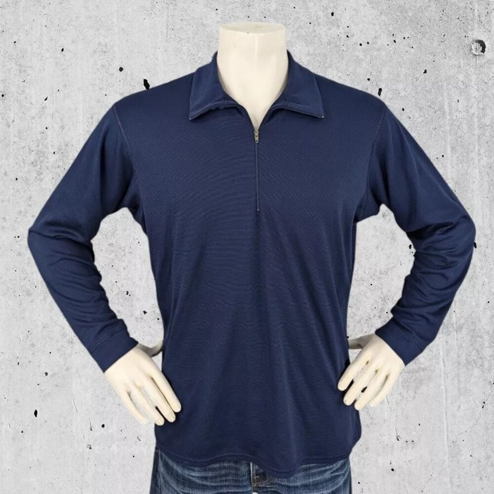 Patagonia Capilene 1/4 Zip Pullover Base Layer Shirt Size Large Made in the USA